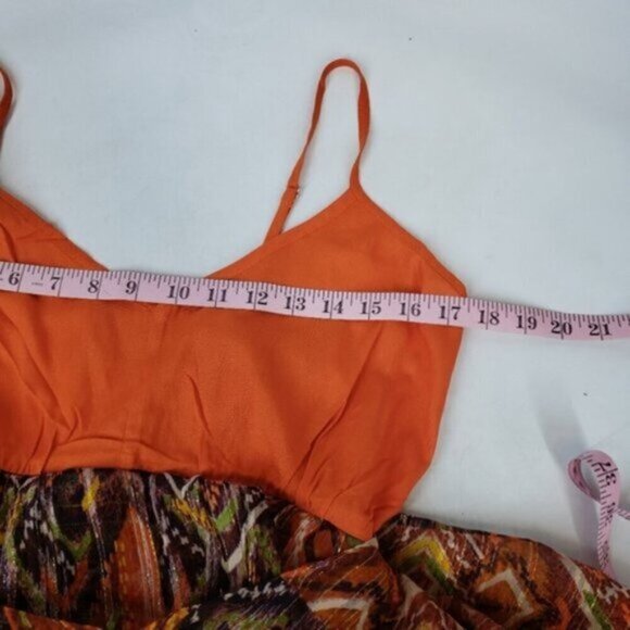 New Desigual Boho Women's Maxi Dress Gold Metallic Thread Sz 6 African Friez… - Picture 12 of 15